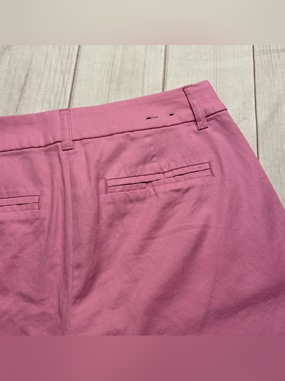 J. Crew 5” Chino Shorts Women’s 0 Pink Cotton Mid Rise Pockets Preppy Casual - Picture 4 of 8